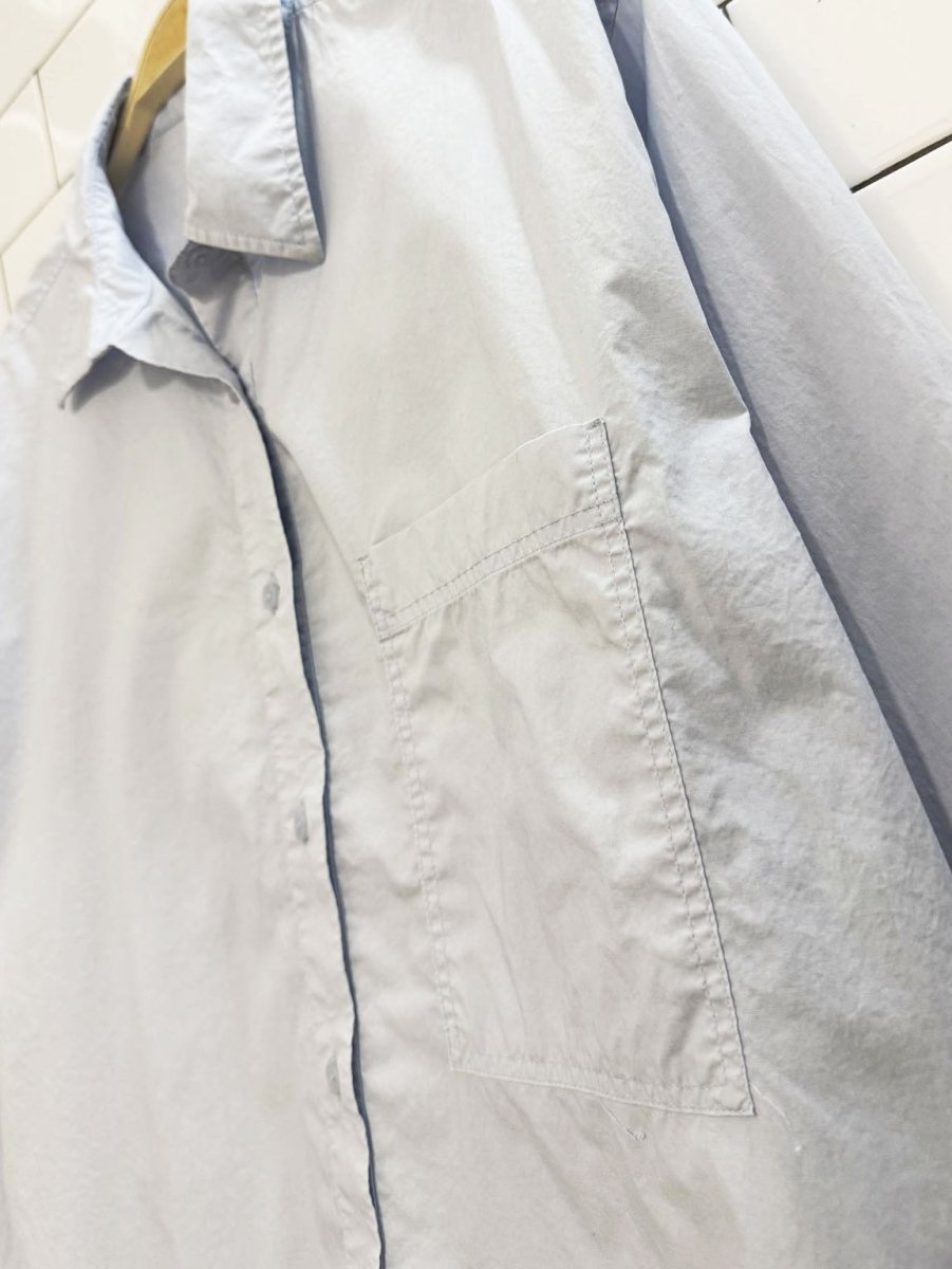 mavi box pleat oversized poplin cotton shirt - good market thrift store