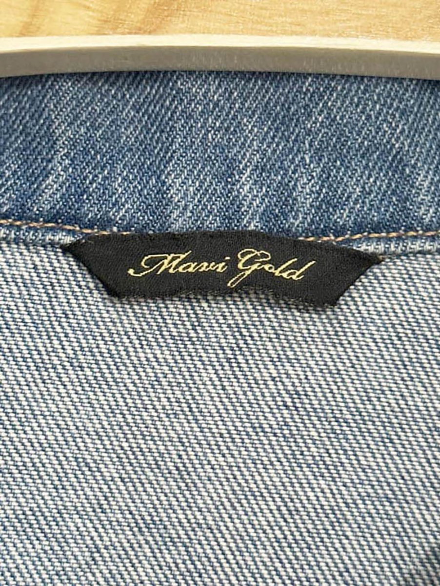 mavi gold western fringe denim rancher jacket - good market thrift store