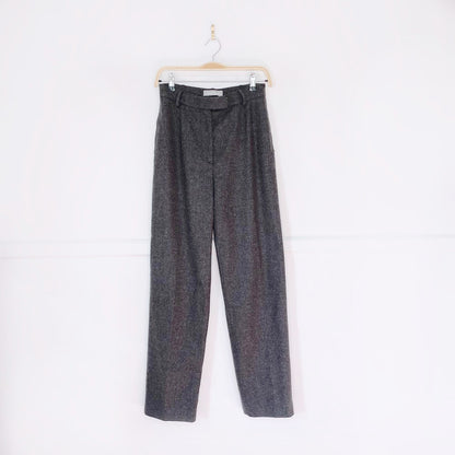 vintage max mara high rise wool-blend trouser