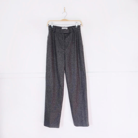 vintage max mara high rise wool-blend trouser