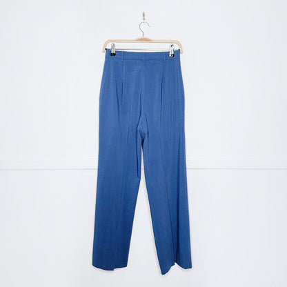 max mara studio high rise wool relaxed leg trouser