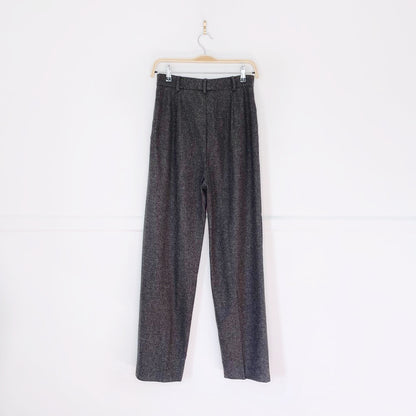 vintage max mara high rise wool-blend trouser