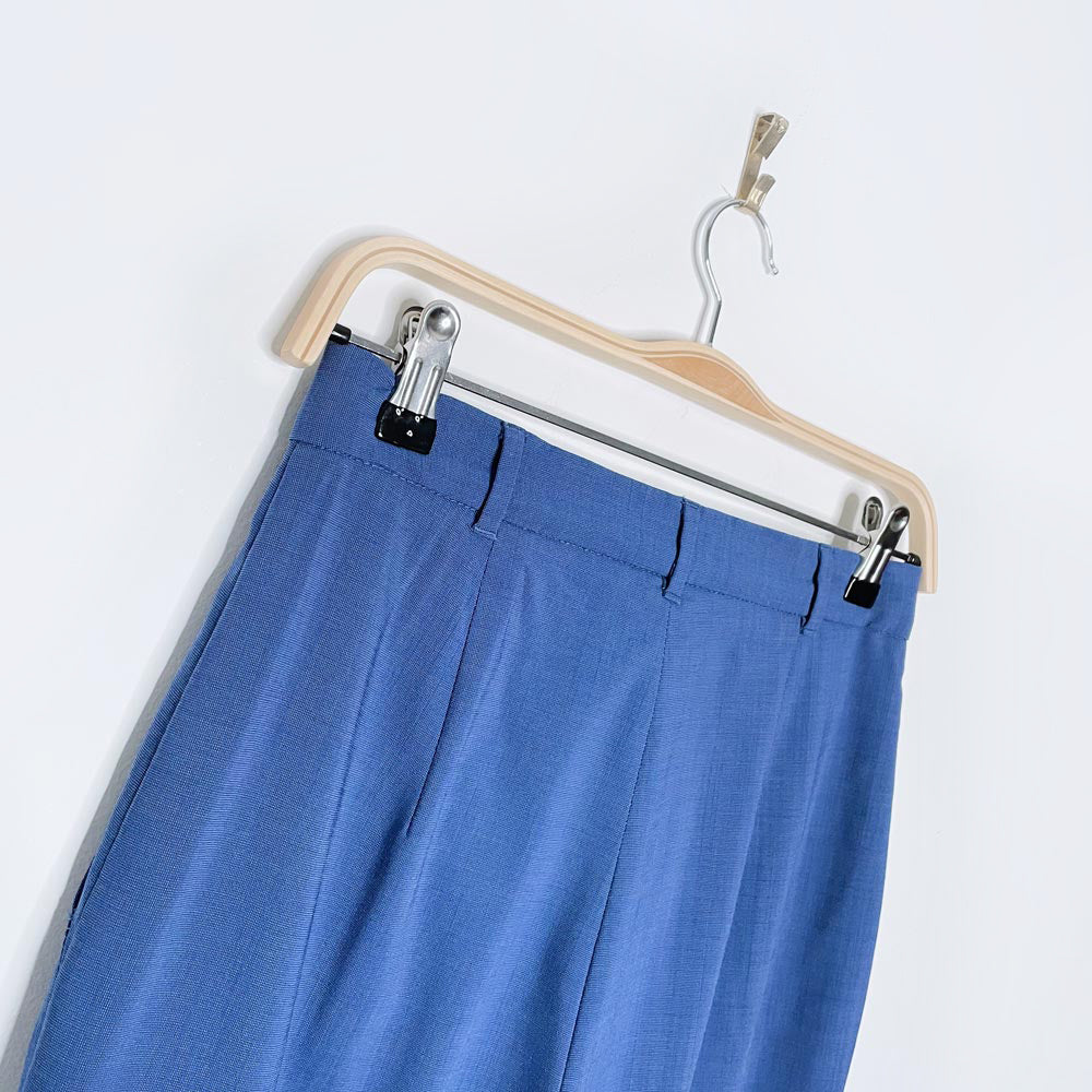 max mara studio high rise wool relaxed leg trouser