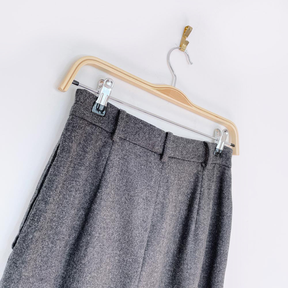 vintage max mara high rise wool-blend trouser