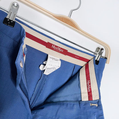 max mara studio high rise wool relaxed leg trouser