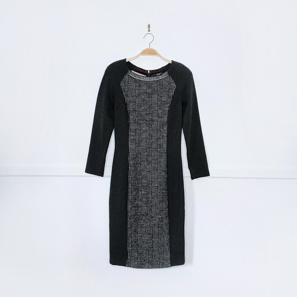 weekend max mara tweed panel career dress
