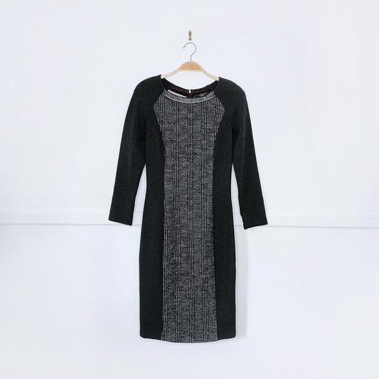 weekend max mara tweed panel career dress