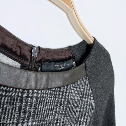 weekend max mara tweed panel career dress