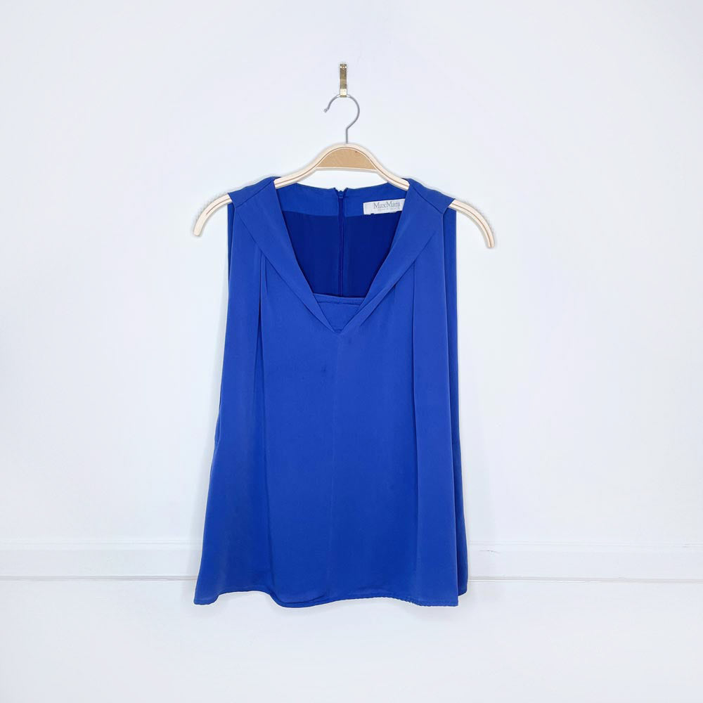 vintage max mara silk sailors blouse