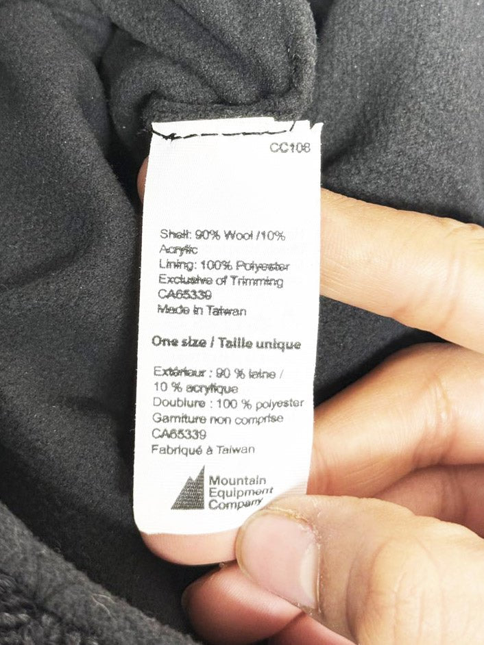 mec wool - blend fleece lined toque - good market thrift store