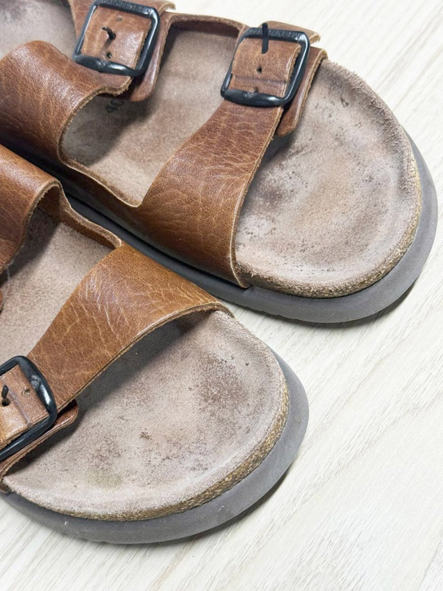 mephisto two strap leather sandal - good market thrift store