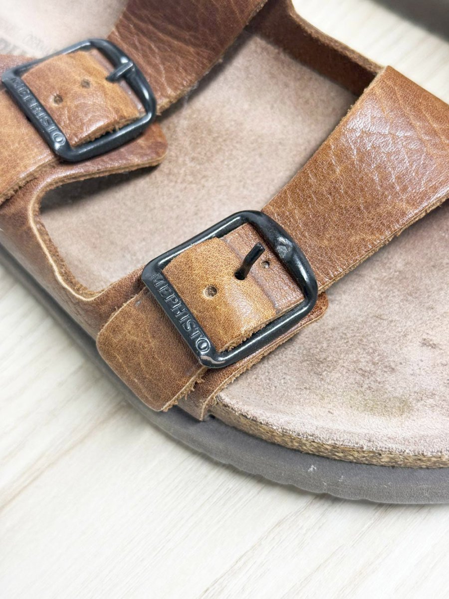 mephisto two strap leather sandal - good market thrift store