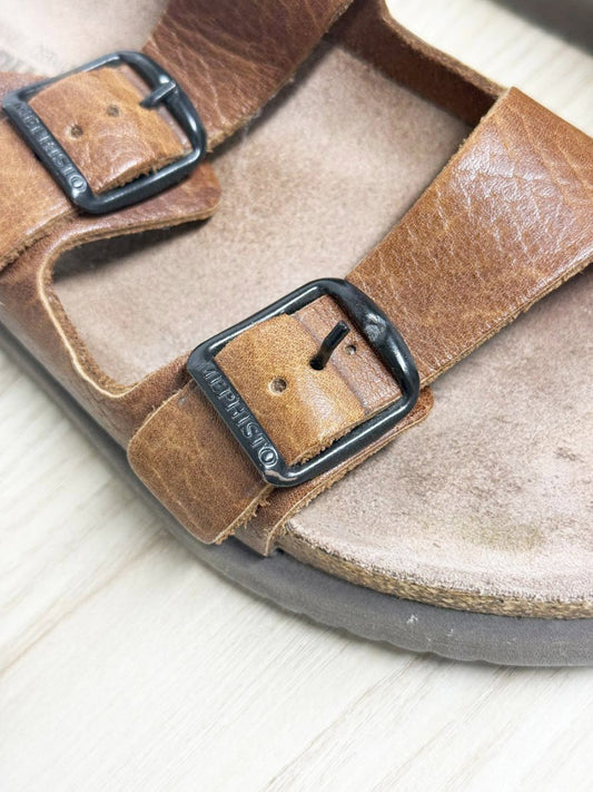 mephisto two strap leather sandal - good market thrift store