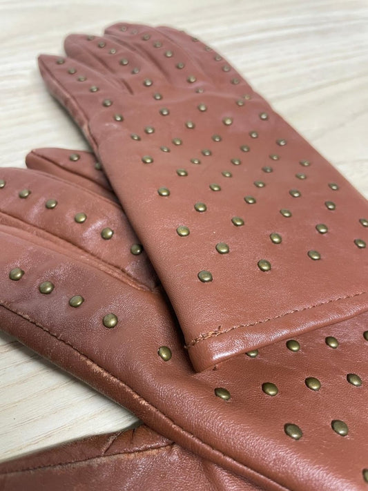 merona studded leather driving gloves - good market thrift store