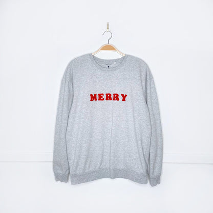 petit lem holiday terry merry sweatshirt