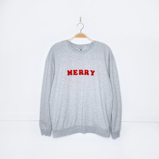 petit lem holiday terry merry sweatshirt