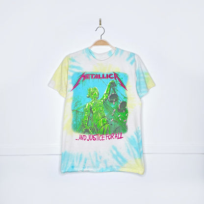 metallica 2022 justice for all tie dye tee