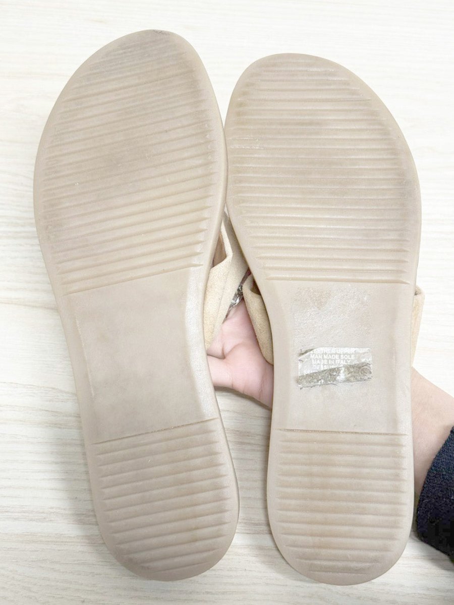 mila paoli lamb suede thong sandal | made in Italy - good market thrift store