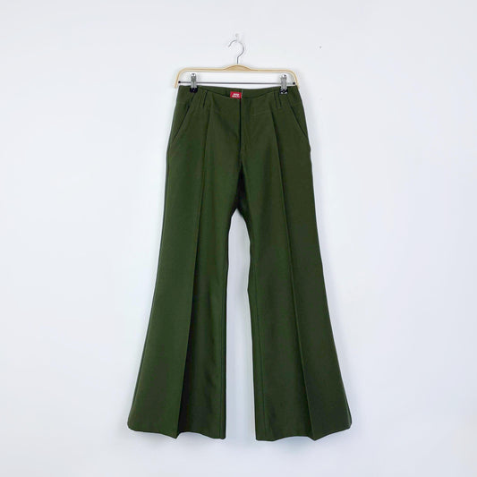 miss sixty low rise bell bottom green trouser - size 27