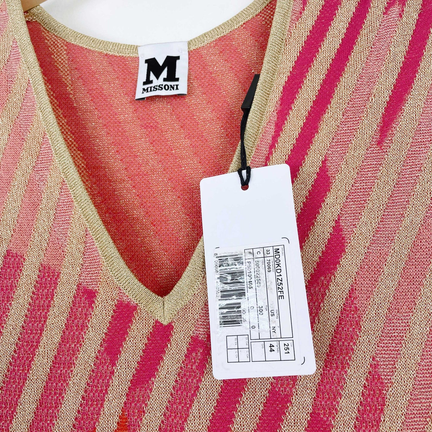 nwt missoni metallic jacquard knit mini dress