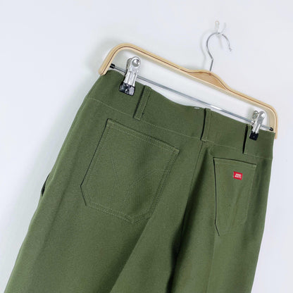 miss sixty low rise bell bottom green trouser - size 27