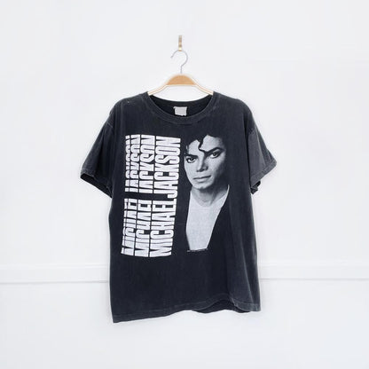 vintage 1987 michael jackson x triumph graphic tee