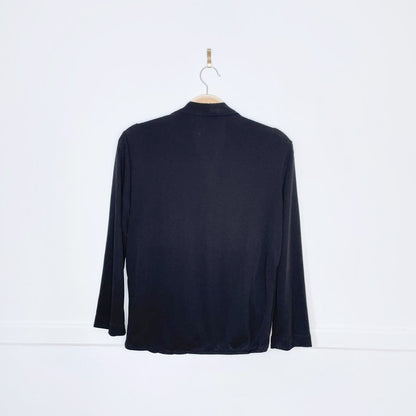 mm lafleur deneuve faux wrap top