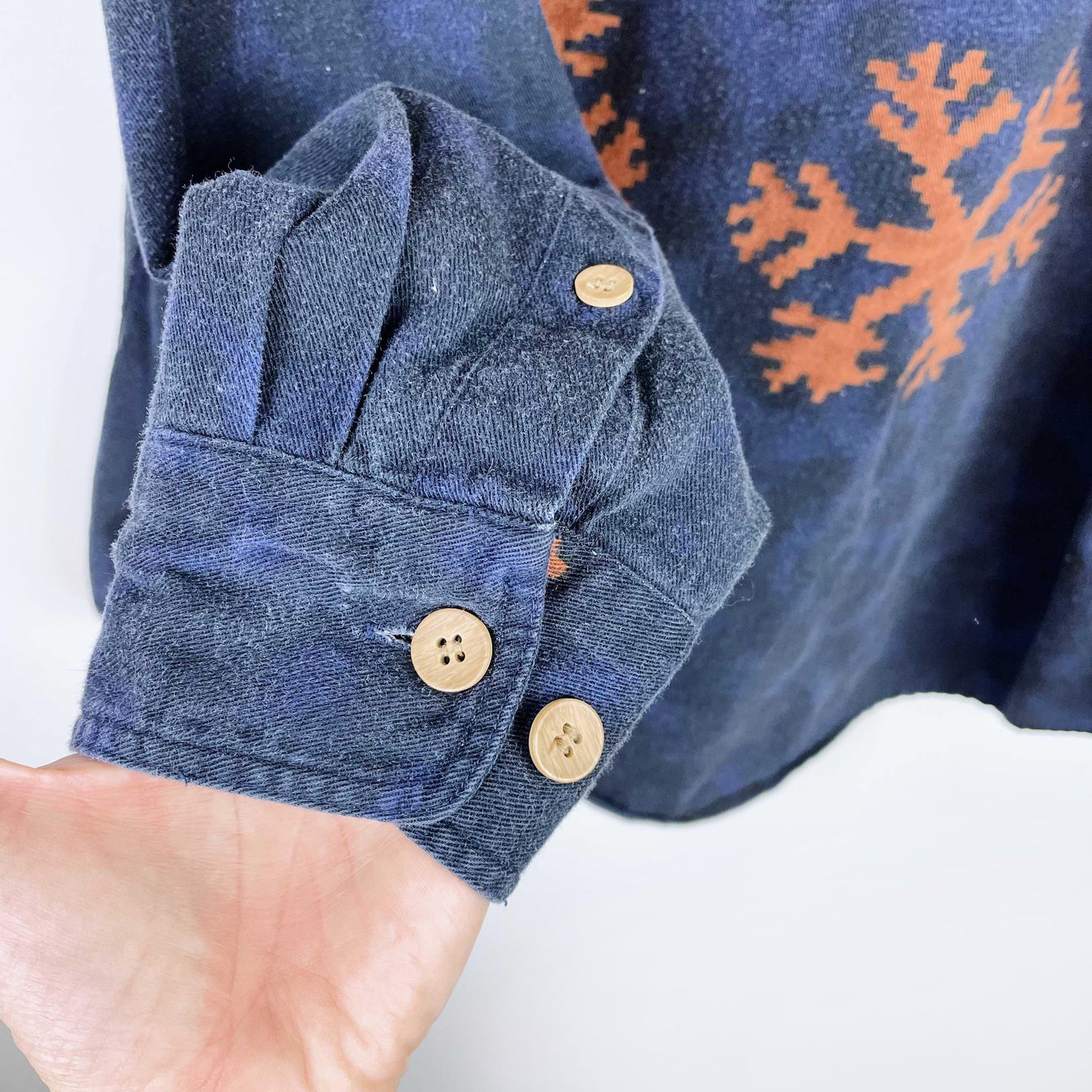 vintage modango homme western flannel button down - size large
