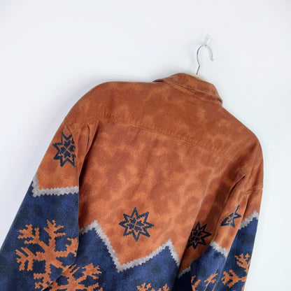 vintage modango homme western flannel button down - size large