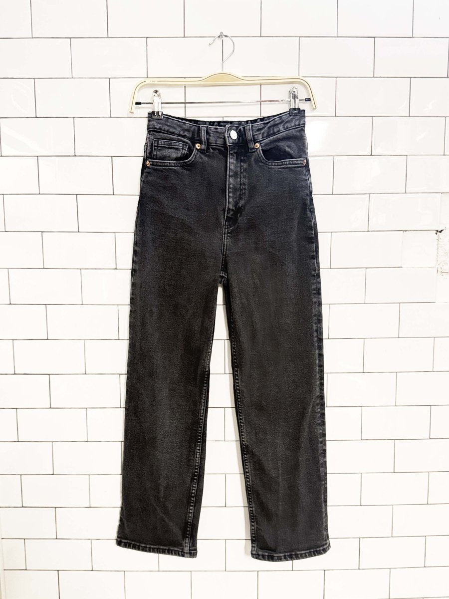 monki high - rise straight leg jeans - good market thrift store