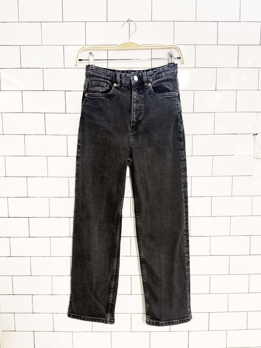 monki high - rise straight leg jeans - good market thrift store