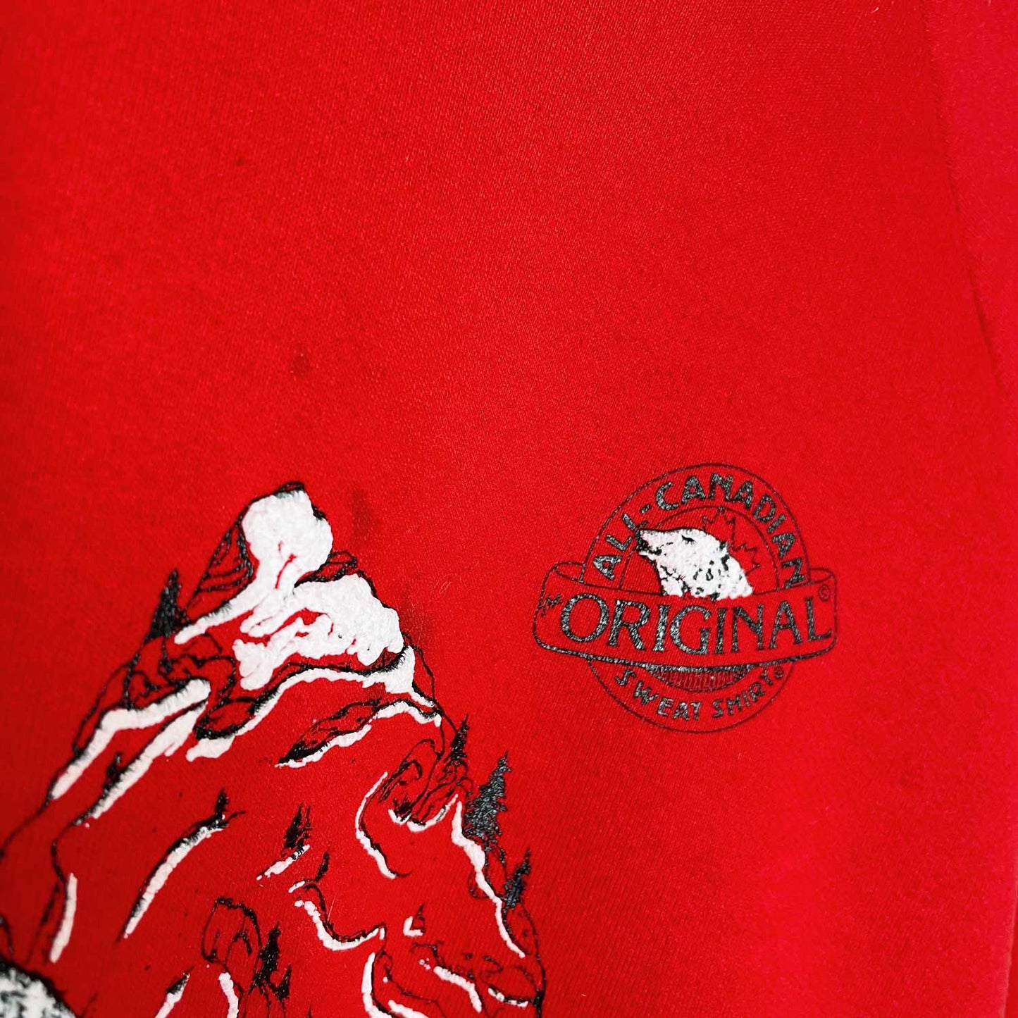 vintage 80s monkton in the winter polar bear sweatshirt - size xl
