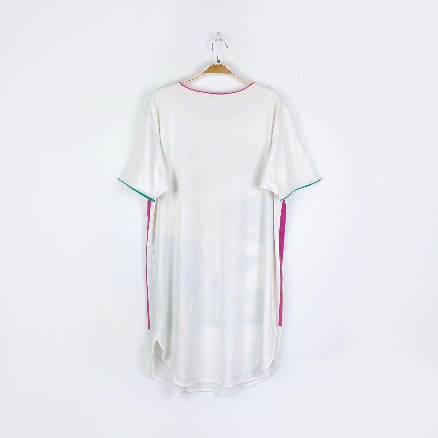 vintage 80s monte carlo cabana midi t-shirt dress