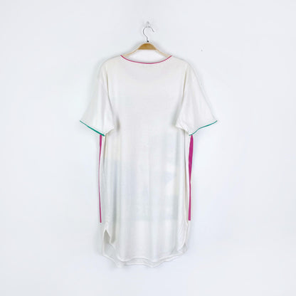 vintage 80s monte carlo cabana midi t-shirt dress