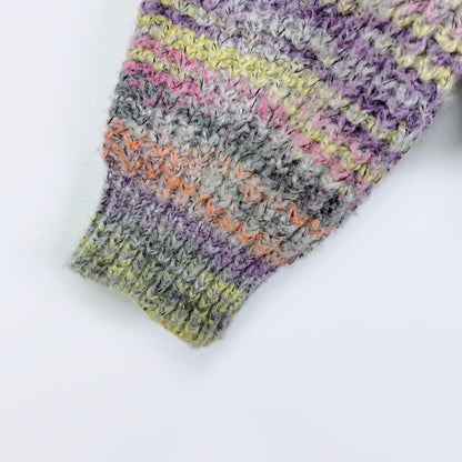 moon river strong shoulder multi sweater - size medium