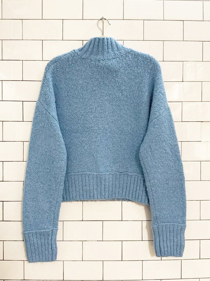 moon & madison boxy mock neck knit sweater - good market thrift store