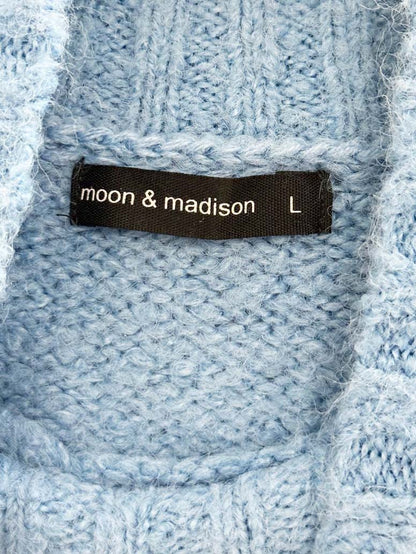 moon & madison boxy mock neck knit sweater - good market thrift store