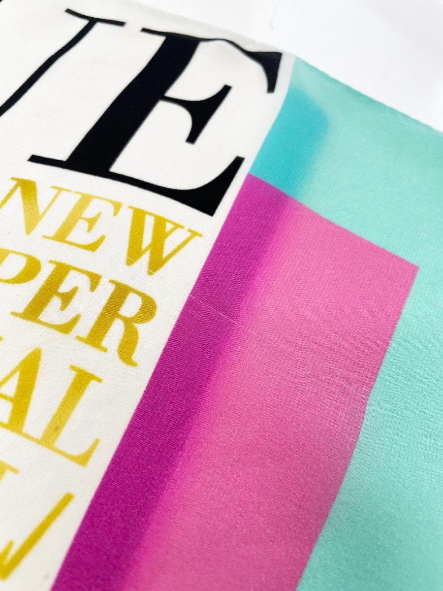 moschino 100% silk teddy square scarf - good market thrift store