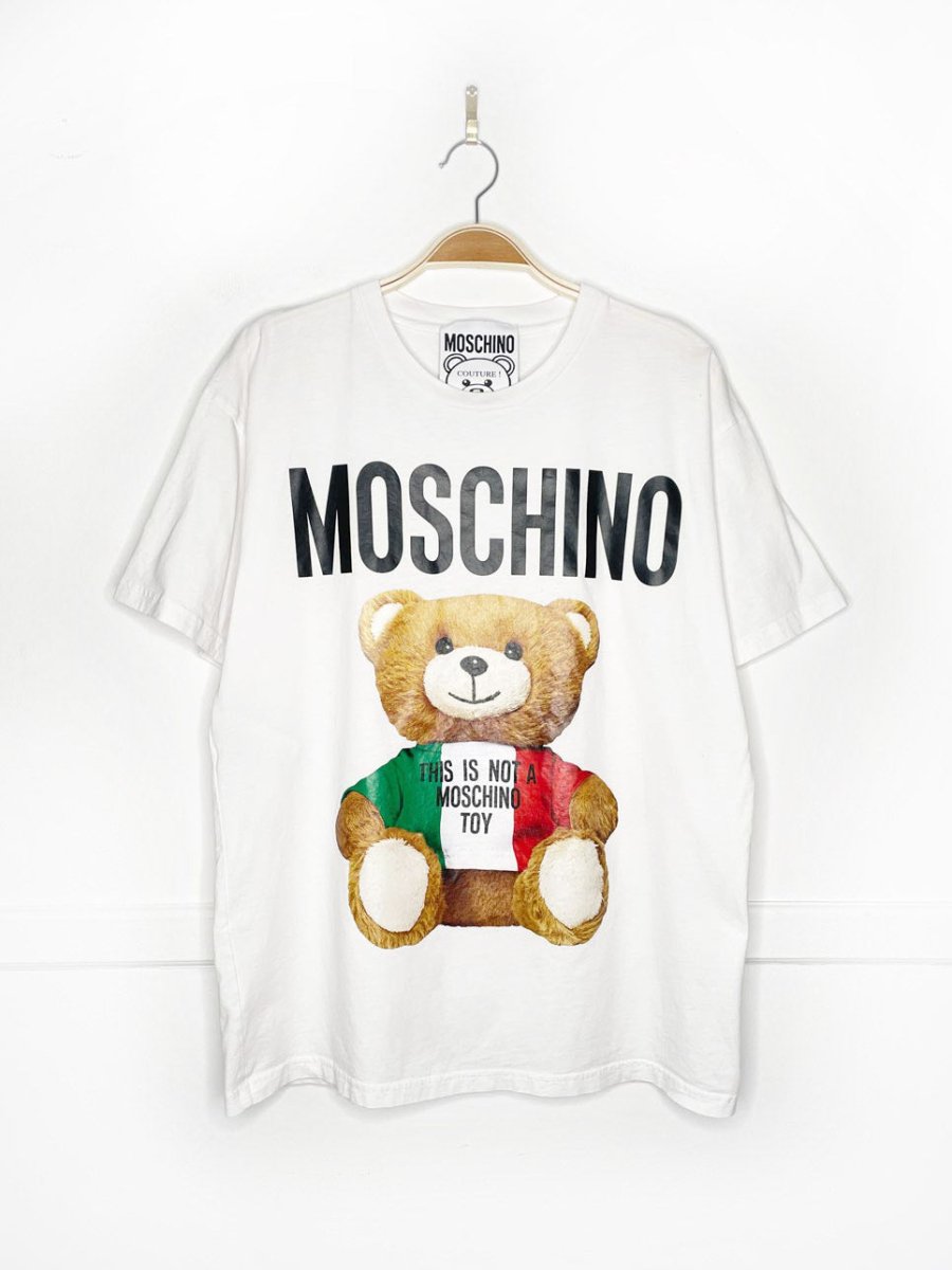 moschino teddy bear "this is not a moschino toy" tee | couture ! - good market thrift store