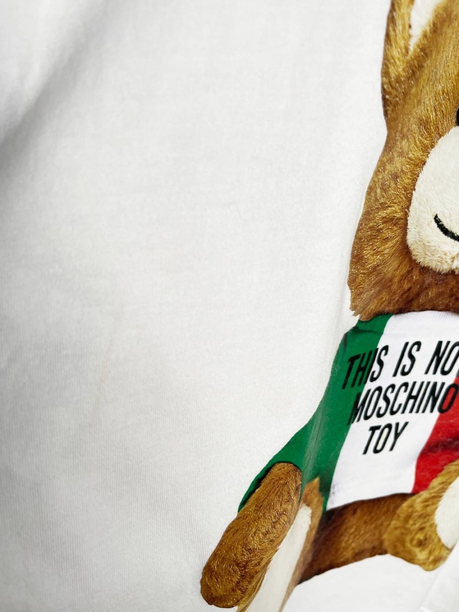moschino teddy bear "this is not a moschino toy" tee | couture ! - good market thrift store