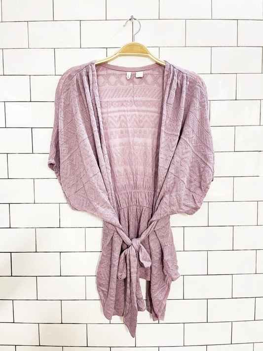 moth sleeveless pointelle knit tie waist summer sweater | athropologie - good market thrift store