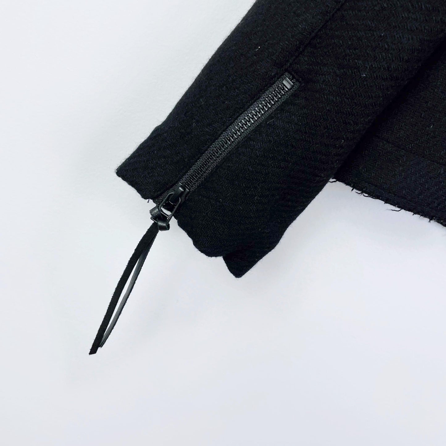 professor e f/w '19 wool asymmetrical zip moto jacket - size 50 EU