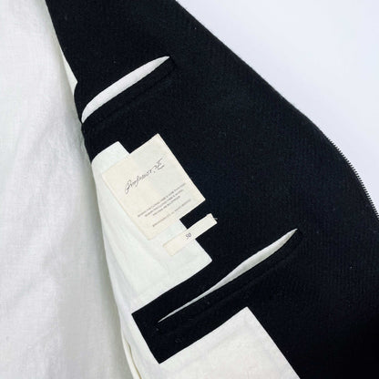 professor e f/w '19 wool asymmetrical zip moto jacket - size 50 EU