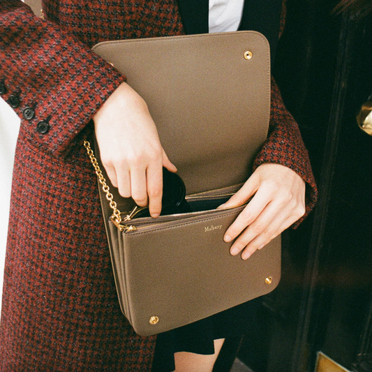 mulberry small clifton pebbled leather bag