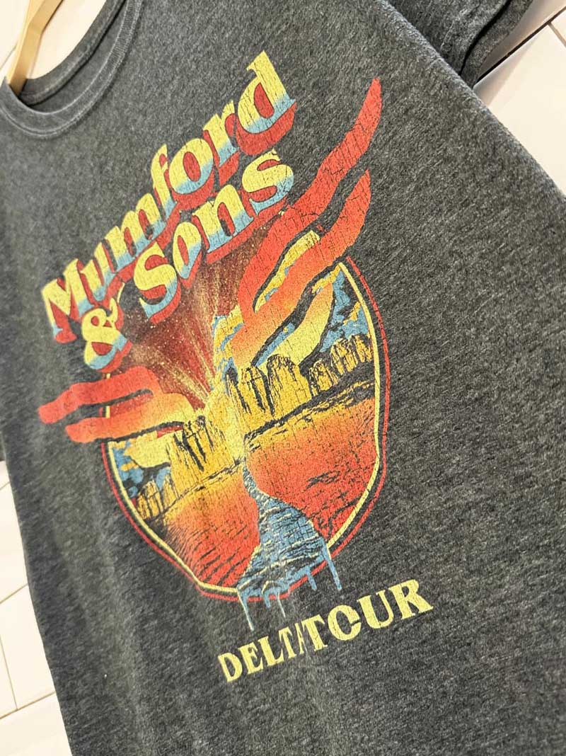 mumford and sons delta tour graphic tee - good market thrift store