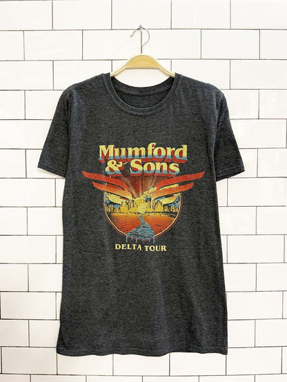 mumford and sons delta tour graphic tee - good market thrift store