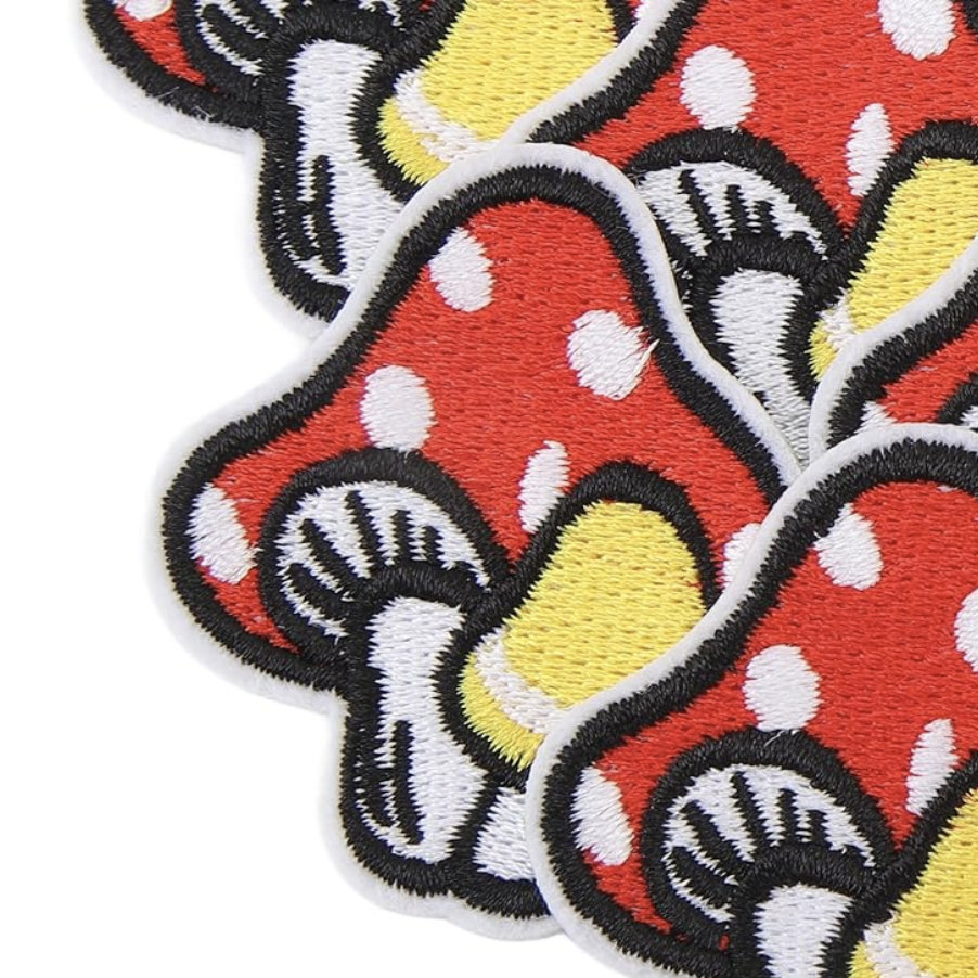mushroom iron-on / sew-on patch