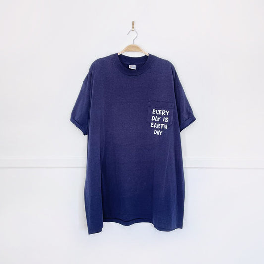 vintage 80s mww x earth activist ringer pocket tee