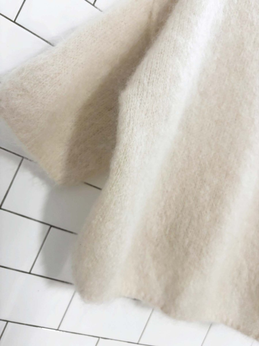 naïs kid mohair - blend light knit sweater | made in italy - good market thrift store