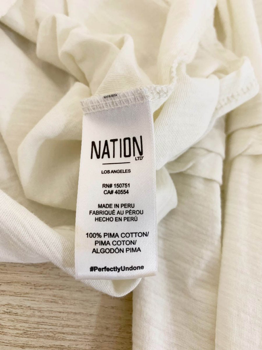 nation LA puff sleeve long sleeve pima cotton top | anthropologie - good market thrift store